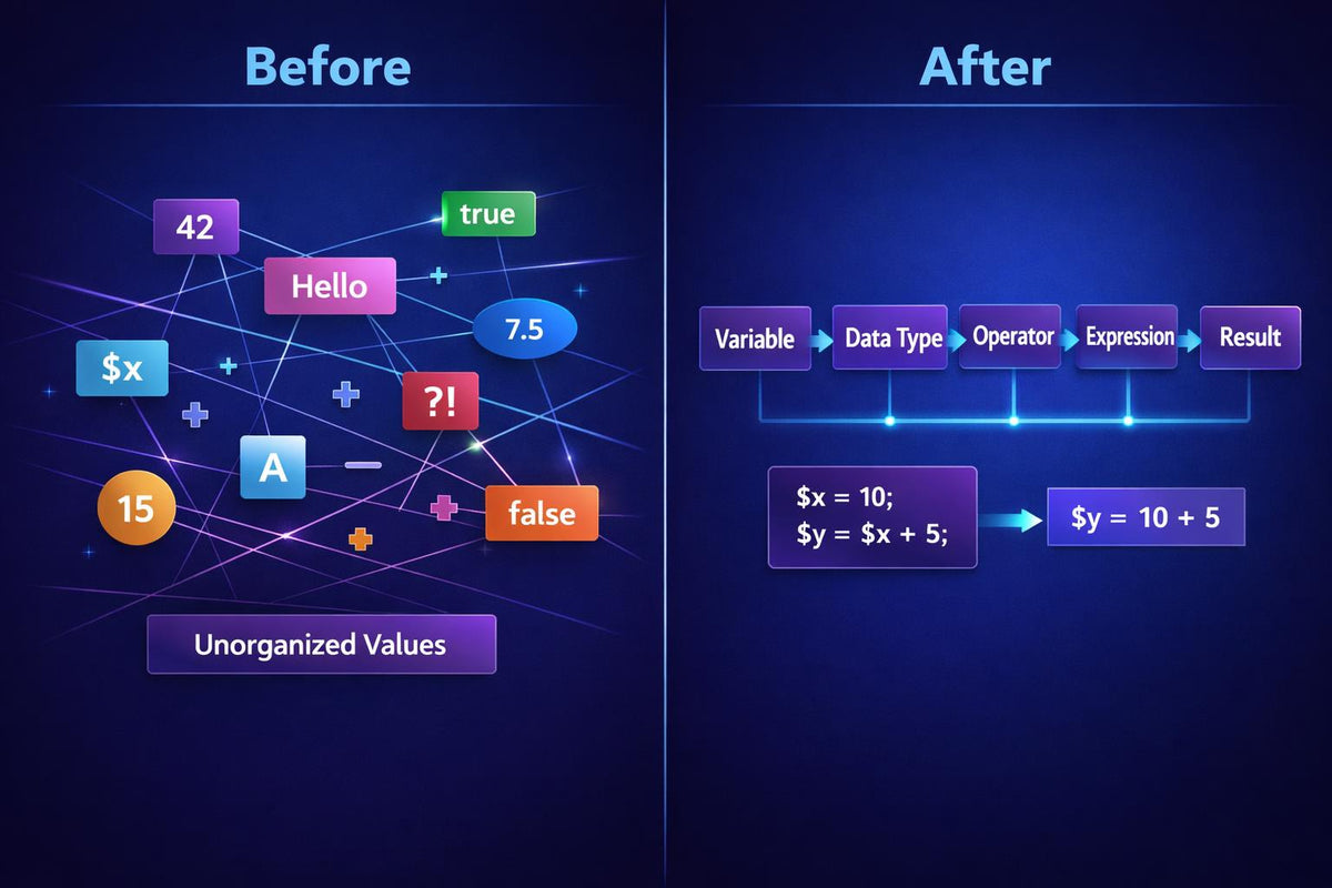 A before-and-after comparison graphic for a cybersecurity investigation tool or service. The left 'Before' side shows scattered document and file icons
